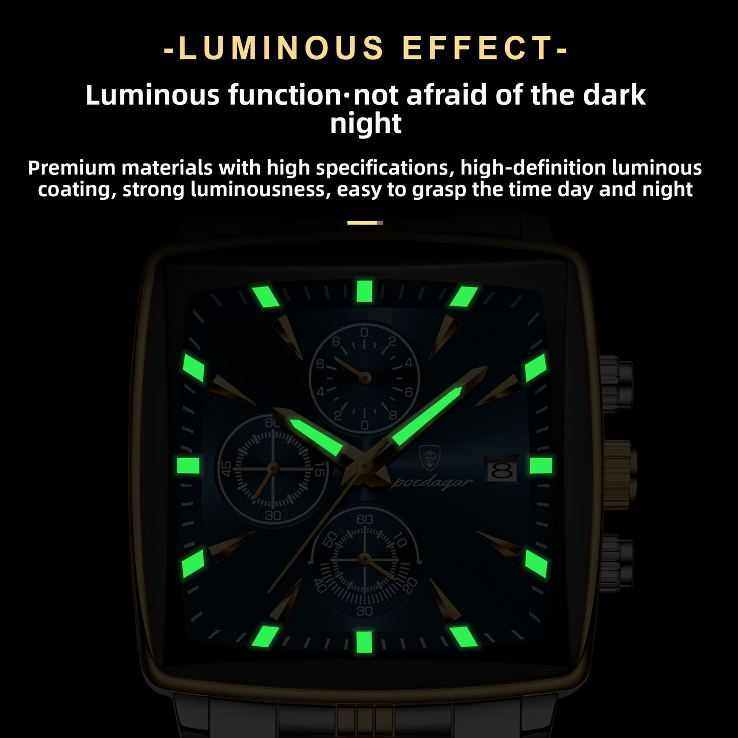 Multifunctional chronograph business men's watch