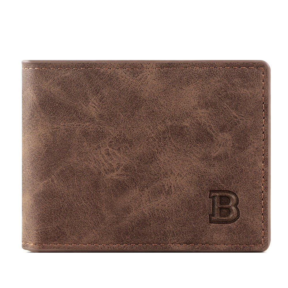 Retro Men's Short PU Wallet