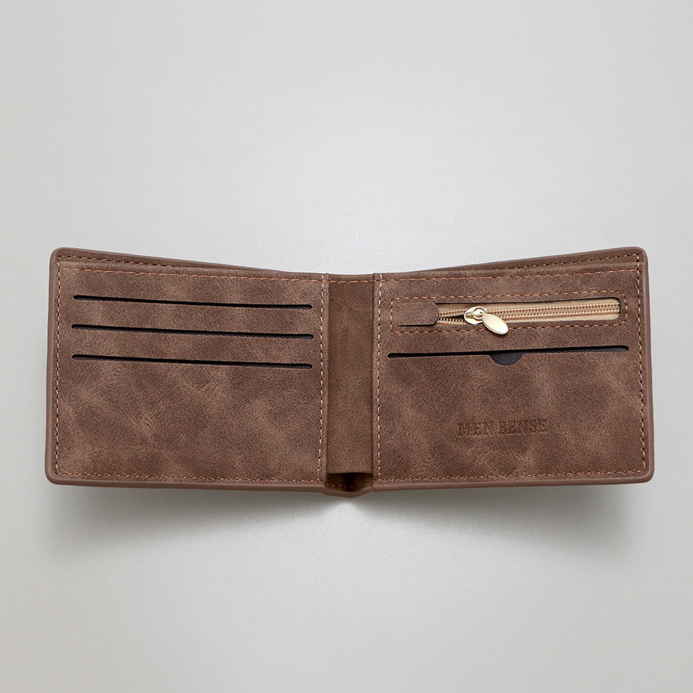 Retro Men's Short PU Wallet