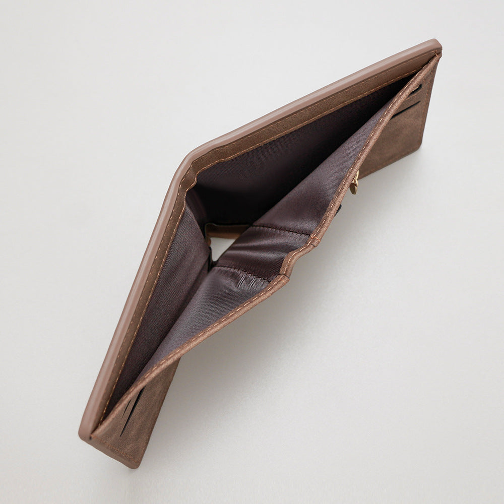 Retro Men's Short PU Wallet