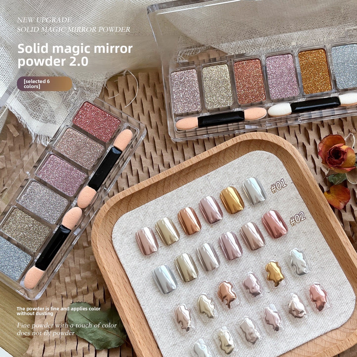 Solid Mirror Powder for Nails