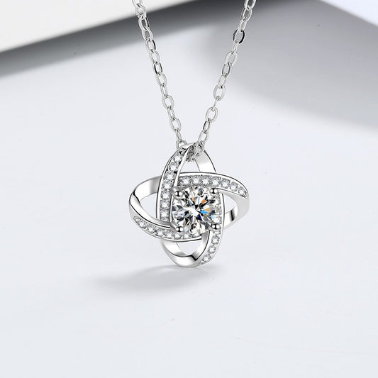 Four-leaf clover necklace pendant